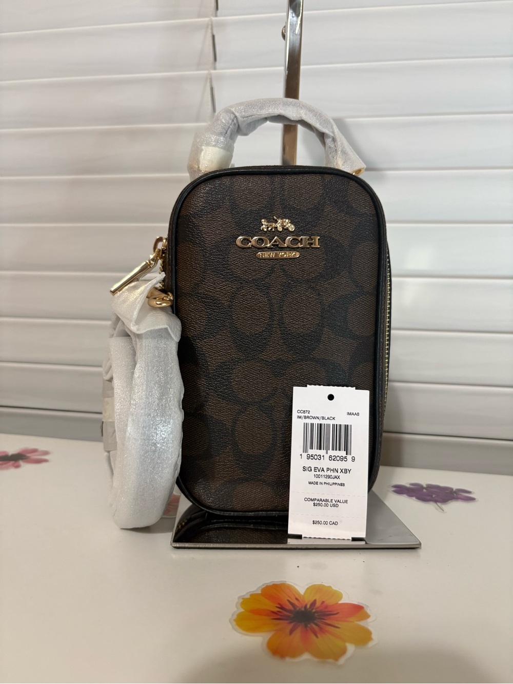 NEW COACH SIG EVA Phone Crossbody Bag